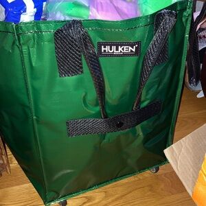 HULKEN “WICKED “ GREEN ROLLING  TOTE STORAGE BAG MEDIUM